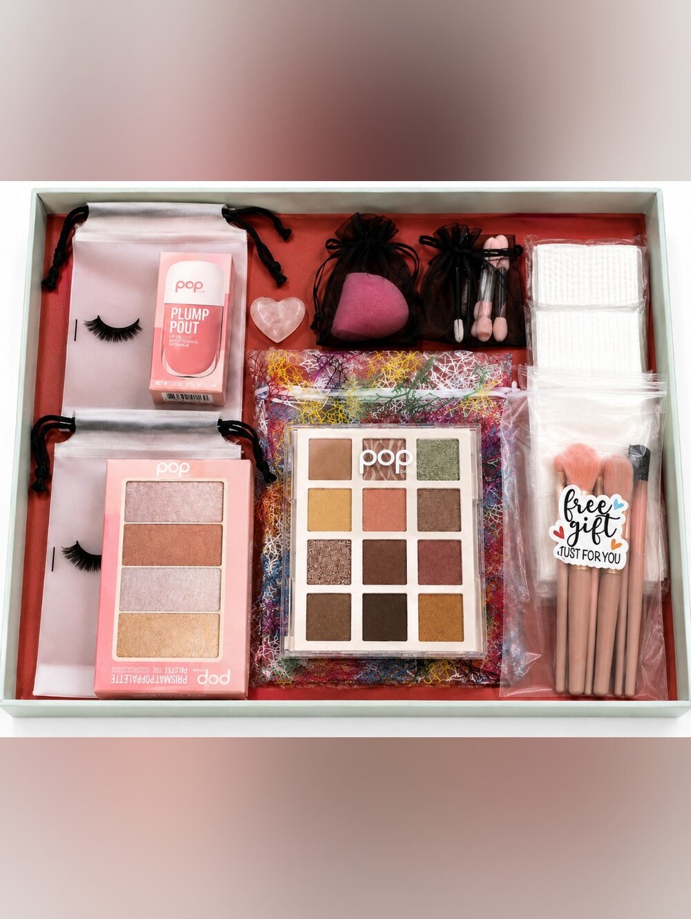 POP Beauty Makeup Gift Bundle Pretty Punk Pink Champagne Plump Pout NEW